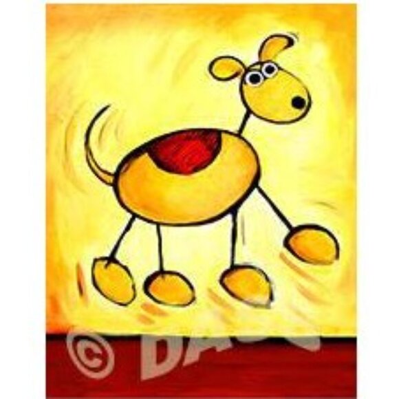 Did Someone Say Walk? Art Print for Dog Lovers Ready to Frame NEW - Picture 2 of 2